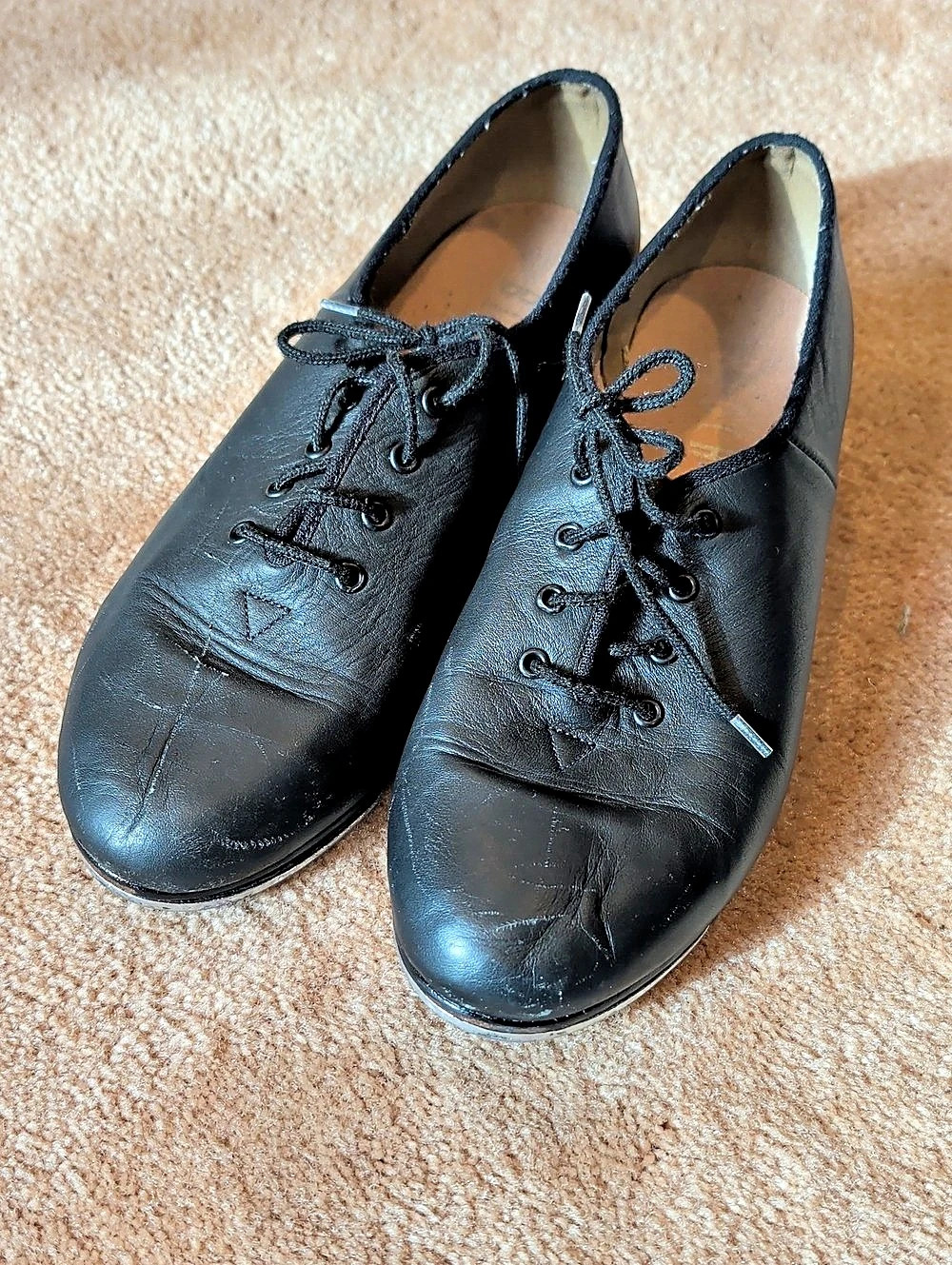Bloch Black Leather Tap Shoes US 8 1/2